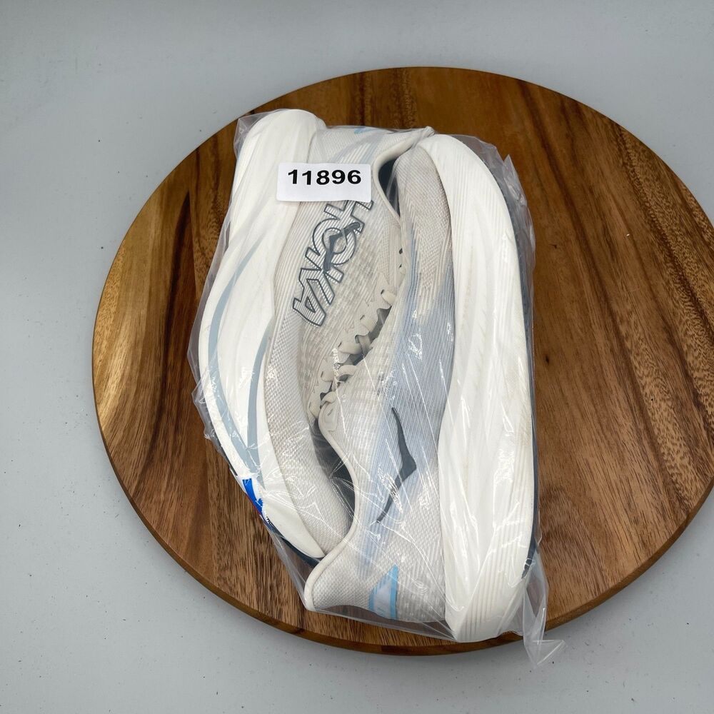 Hoka One One Mach 7 Mens Size 11 D White Road Running Comfort Walking Sneakers - Picture 9 of 9